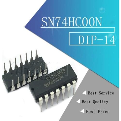 10PCS SN74HC00N DIP14 SN74HC00 DIP 74HC00 DIP-14 new and original IC