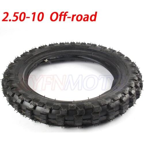 2.50-10 tire + inner tube for Honda CRF50F Yamaha PW50 TTR50E off-road vehicle Off-road tires