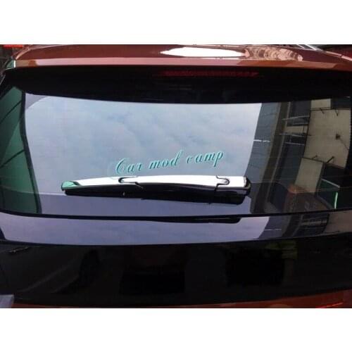 3pcs ABS Chrome Rear Back Window Wiper Noozle Cover Trim For Peugeot 5008 2017 2018 Car Styling Accessories