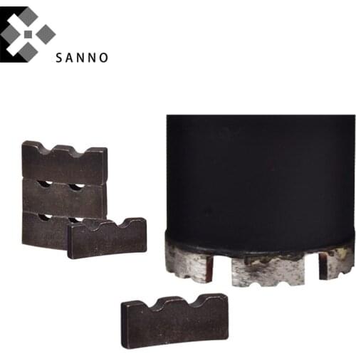 30pcs -50pcs Diamond segments core drill bit tooth sandwich / matrix segment diamond cutting tool for granite concrete marble