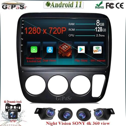 Android 11 360 camera For Honda CR-V CRV 1995 - 2001 Car Radio Multimedia Video Player Navigation GPS No 2din 2din dvd