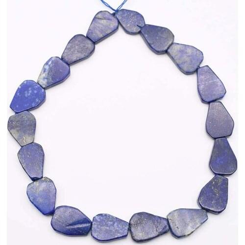 Natural Lapis Lazuli irregular cube stone beads For DIY necklace bracelet jewelry making 15 inch
