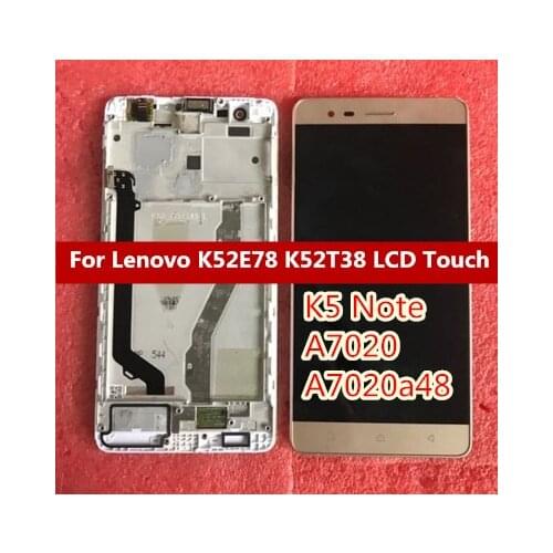 Black white gold For Lenovo K5 Note A7020 A7020a48 K52t38 k52e78 Full LCD DIsplay + Touch Screen Digitizer Assembly