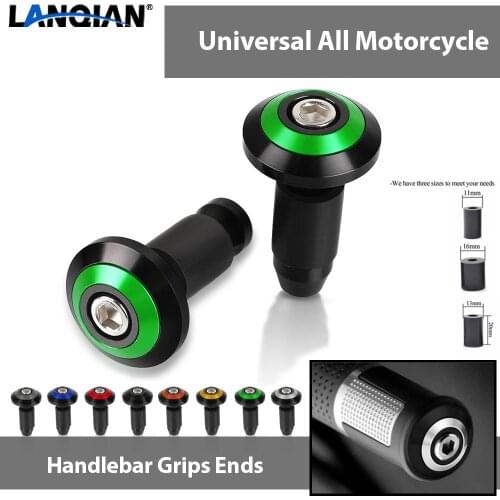 For Kawasaki EX250C GPZ250 EX250 E F G H J L M P NINJA 400 300 250 250R Motorcycle Handle Bar End Cap Anti Vibration Silder Plug