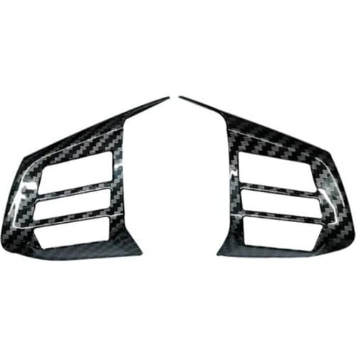 For Subaru Forester 2013-2015 Car Carbon Fiber Grain Steering Wheel Button Frame Decoration Cover Trim Accessories
