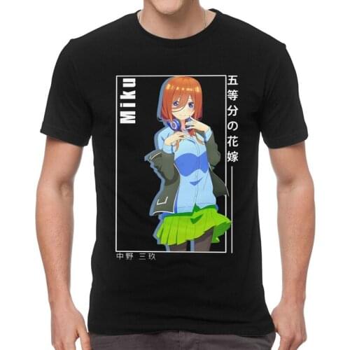 The Quintessential Quintuplets V1 Go Toubun No Hanayome T-Shirt Anime Manga Nino Nakano Tshirt Short Sleeve T Shirts Cotton Tee
