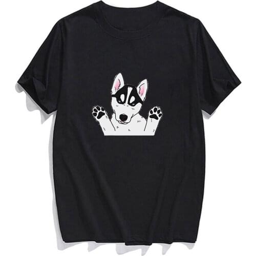 CLOOCL Cotton T-Shirt Fashion Husky Printed T-shirt Mens for Women Shirts Hip Hop Tops Funny Cotton Tees Clothes Drop Shipping