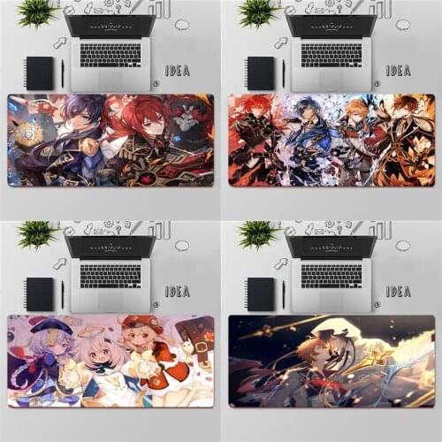 Gaming Mouse Pad Large Mouse Pad PC Gamer Computer Mouse Mat Big Mousepad Keyboard Desk Mat XXL Carpet Genshin Impact Mause Pad