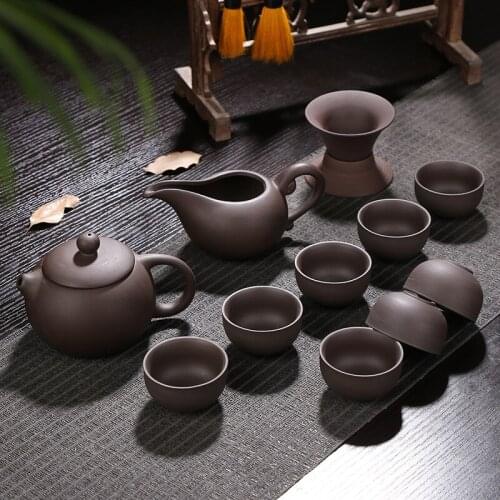 Chinese kung fu tea set ceramic teapot tea cup portable travel tea set for friend gift