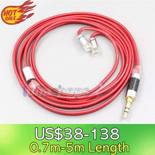LN006679 4.4mm XLR 2.5mm 3.5mm 99% Pure PCOCC Earphone Cable For Sennheiser IE8 IE8i IE80 IE80s Metal Pin