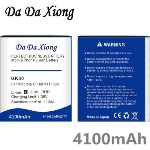 Mobile Phone 0 cycles GK40 For Motorola Moto G4 Play for Moto E4 XT1766 XT1607 XT1609 XT1600 MOT1609BAT SNN5976A battery