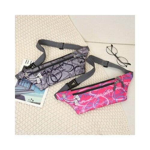 Fashion colorful unisex shopping small waist bags!Nice prints lady nylon chest&one-shoulder bag All-match women canvas Carrier