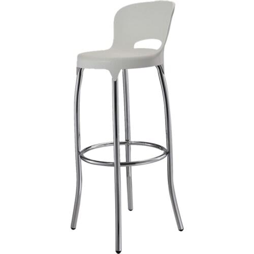 Set of 4 Modern Dining Chair Strong Frame ABS Body Modern Design Stainless Steel Bar Stools Kitchen Chair for Dining Room