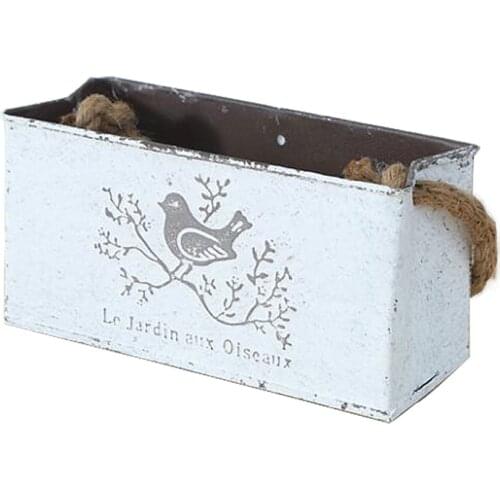 Wall Hanging Flower Pot Home Decoration Iron Art Vintage Plant Basket Flowerpot Wall Planters Balcony Garden Decor Flower Basin