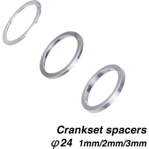 Bottom Bracket Axle Washer Spacer Adapter On For MTB Road Bike BB Crank Spacer 1/2 / 3mm Thick 24mm Diameter