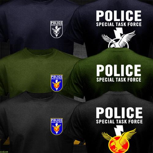 New South African Police Service Special Task Force Swat Saps Stf Logo Tops 2019 Short Sleeve Hip Hop Starnger Things T Shirt