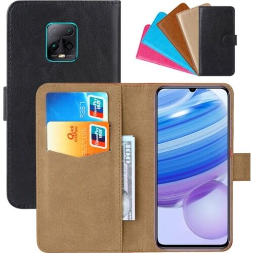 Luxury Wallet Case For Xiaomi Redmi 10X Pro 5G PU Leather Retro Flip Cover Magnetic Fashion Cases Strap