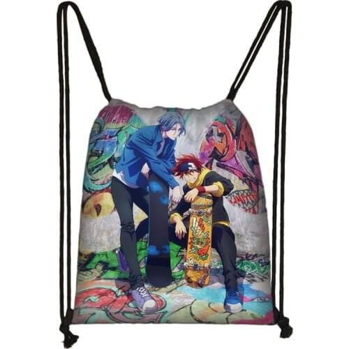 Anime SK8 The Infinity Drawstring Backpack Men Women Student Shopping School Traveling Bags Teenager Shoes Storage Bag