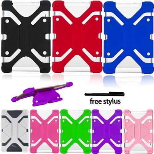 Silicone Stand Case Cover for Chuwi HI10/ Hi9 Tablet Full Four Corner Shockproof Protection Case+ Free Stylus