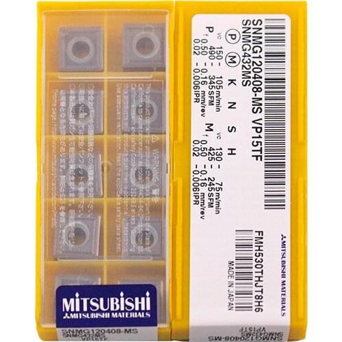 SNMG120408-MS VP15TF 100% Original carbide insert with the best quality 10pcs/lot free shipping