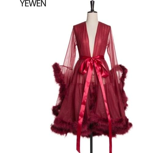 YEWEN V-neck Women Dresses