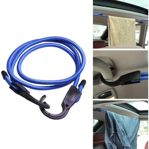 1.5M Car Vehicle Luggage Rope Adjustable Stretch Elastic Clothesline Tensioning Belts Coat Hanger Interior Accessories