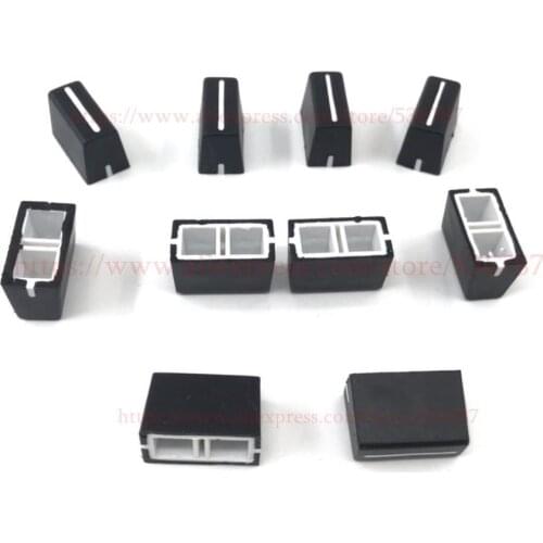 10pcs Knob Faders Cap Straight Slide Potentiometer Cap for Allen&Heath XONE: DB2 DB4 92 23C black Color