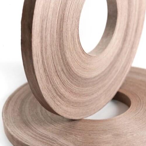 100meters/roller Width:20mm Thickness:0.5mm Natural black walnut skin edge banding