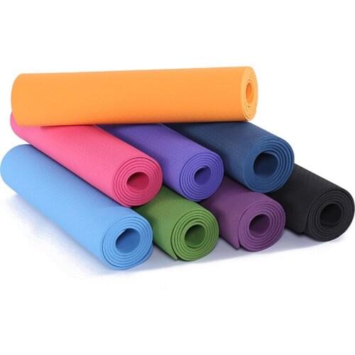 183*61*0.6cm 1PC New Dampproof Eco-friendly Yoga Mats Anti-slip Blanket TPE Gymnastic Sport Fitness Exercise Yoga Pad Unisex