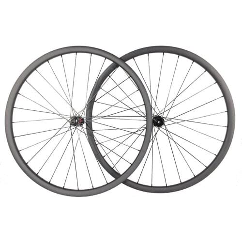 29er MTB XC BOOST wheels 25mm deep 27mm external straight pull carbon tubeless wheelset 15x110 12x148 micro spline 12s 12 speed