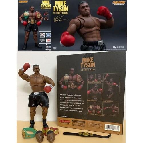 3 Head Face Storm Boxing Boxer Champion Mike Tyson PVC Action Figure Collectible Model Toys