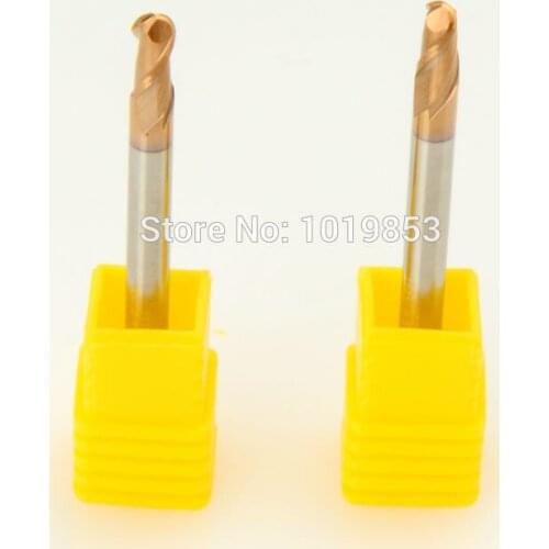 5pcs SLONS S500-R1.5X3X50L HRC60 BALL nose tungsten solid CARBIDE end mill for CNC machine