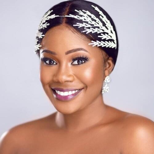 PHYLLIS A254 Headband Bridal Hair Band Hot Sale Wedding Headwear Ladies Crown Wedding Luxury Bridal Cubic Zirconia Tiara