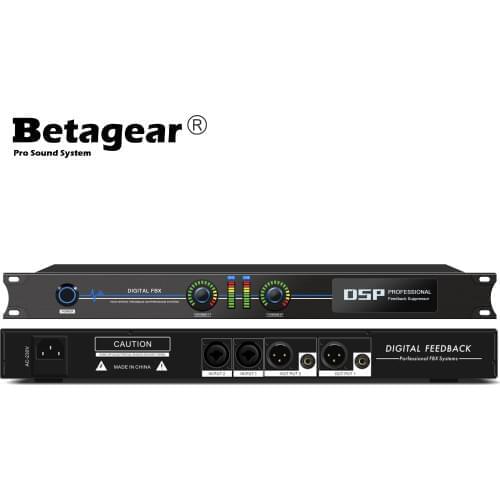 Betagear FBX220 Professional audio system Digital signal speaker processor Howling suppression 2 In 2 out feedback suppressor