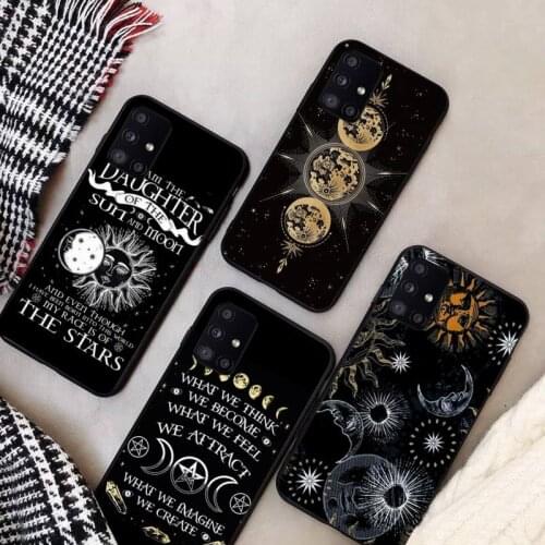 Witches moon Tarot Mystery totem Phone Case For Samsung Galaxy S8 S9 S10 Plus S10E Note 3 4 5 6 7 8 9 10 Pro Lite cover
