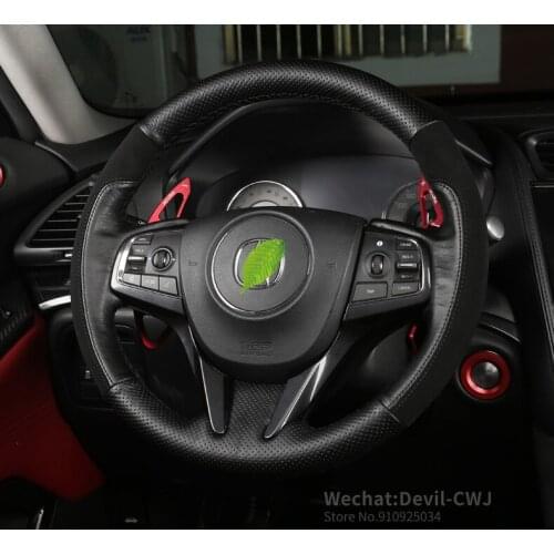 Car steering wheel cover For Acura CDX DIY leather suede modified interior accessories four seasons general