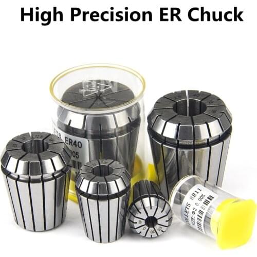 ER8 11 16 20 25 32 40 50 High Precision Elastic ER Clamp Chuck For Chuck Holder Hardened Engraving Machine CNC Accessory
