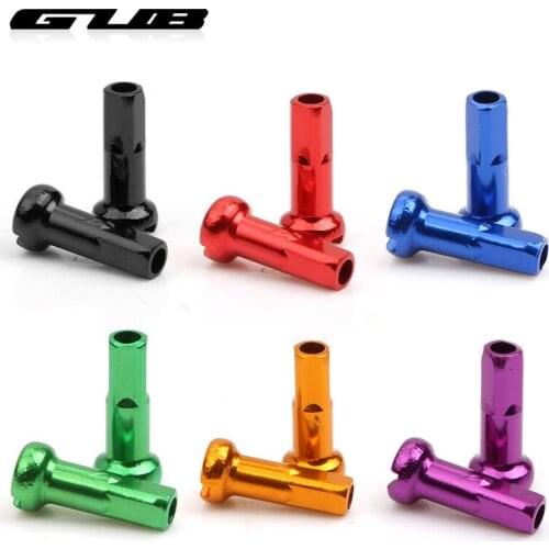 GUB 100PCS Spoke Caps CNC-machined Anodized G14 Spokes Nipples Alloy Light Weight Multi Color Options Bicycle Wheel Rim Parts