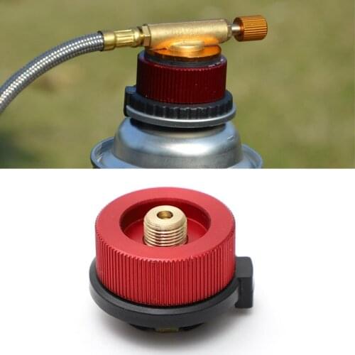 Outdoor Camping Stove Conversion Split Long Gas Tank ConversionCopper Link Head Gas Furnace Connector With Self-closing Function