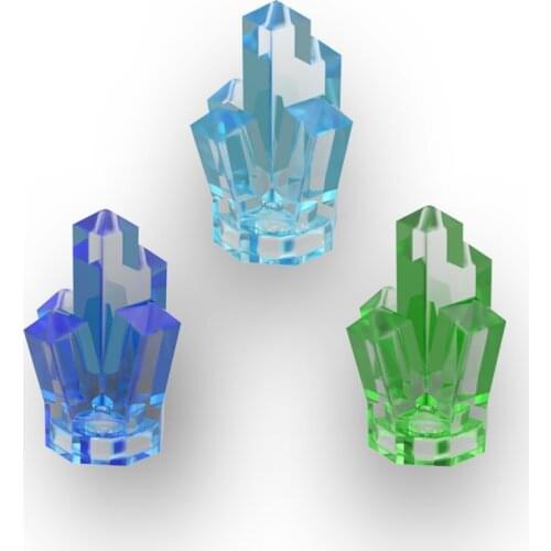 10PCS 30385 Crystal Stone Building Block Bricks DIY Assemble Particles Education High-Tech Construct Part Toys for Children Gift