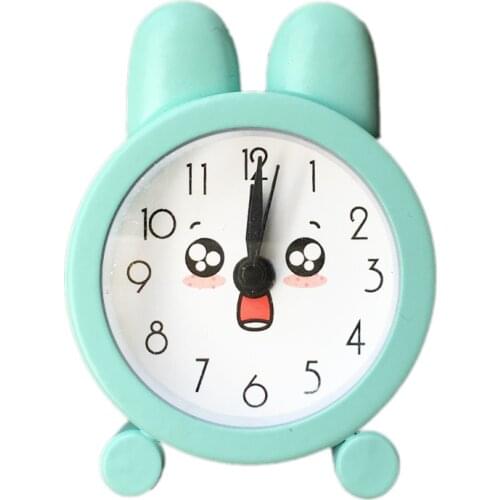 Mini Littlerabbit Alarm Clock Electronic Double Bell Desk Table Digital Quartz Clock Home Decoration Retro Portable Cute Durable