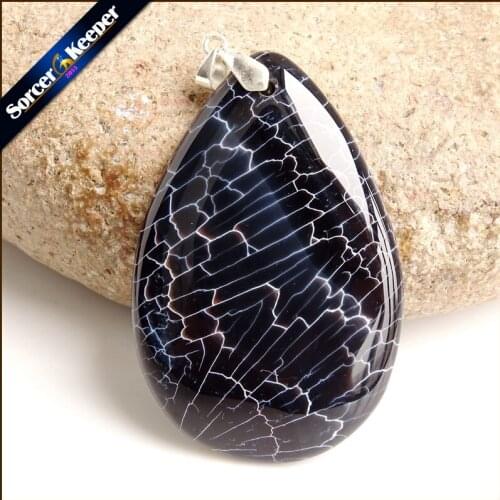 Fashion Women Man Necklace Pendant Big Natural Botswana Agates Stone Pendant Slide Healing Crystals for Jewelry Making AA708