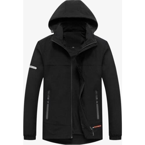 2021 Spring Mens Jackets Outdoors Sports Windproof Male Hooded Coats