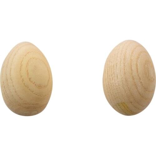 Musical Percussion Instruments Wooden Egg Shakers Rhythm Rattle For Baby Kids Pack Of 2