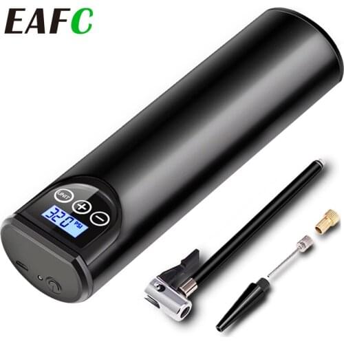 12V 150PSI USB Interface Portable Air Compressor Inflatable Pump with LCD Display for Car Bicycles Tires Balls Swimming Rings