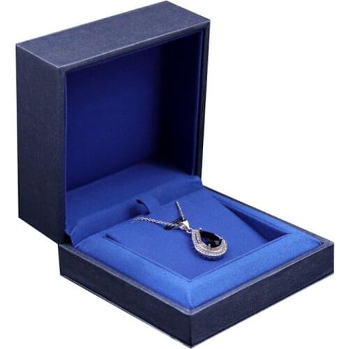 New Blue minimalist style jewelry box, marriage diamond ring box, couple ring box, necklace bracelet gift box