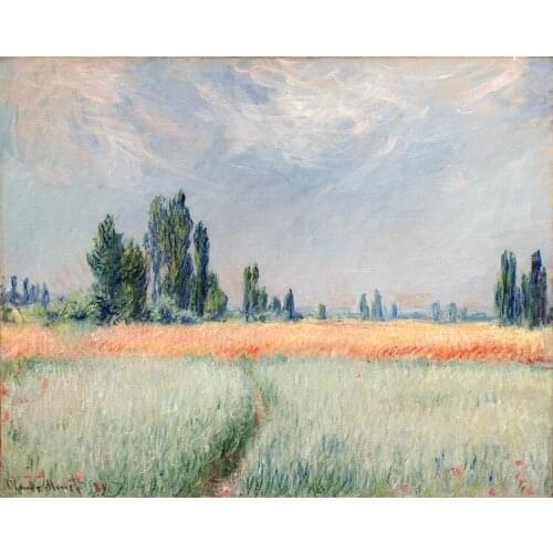 Scenery canvas painting landscape paintings masterpiece reproduction wheat field by Claude Monet