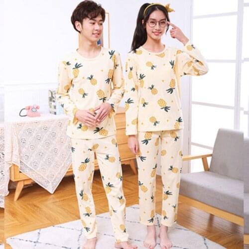 Teenager Boy Girl Pajamas Suits Summer Cotton Nightwear Long-Sleeved Pyjamas Childrens Clothing Sets For Kids 4 8 10 12 16Years