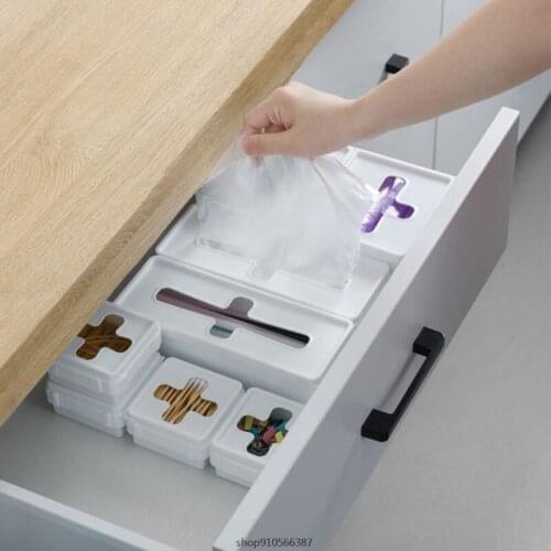 Dry Wet Tissue Paper Case Dustproof Tissue Storage Box Case Dispenser Holder for Home Office Desk White A21 21 Wholesales