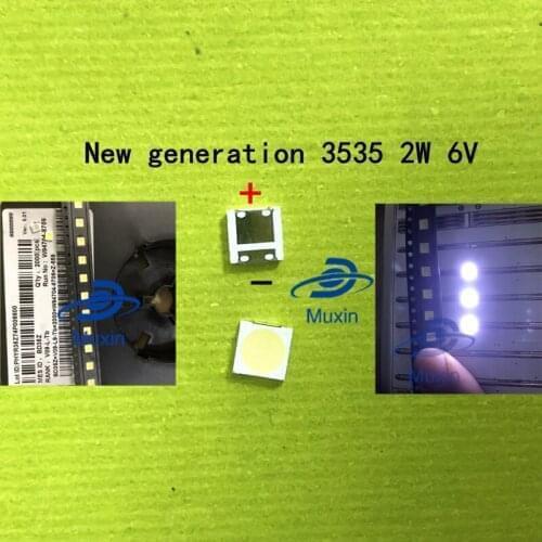 50pcs LG Innotek LED LED Backlight 2W 6V 3535 Cool white LCD Backlight for TV TV Application free shipping